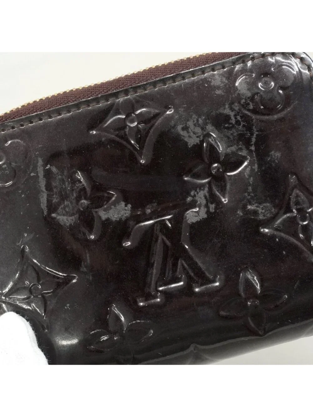 Louis Vuitton Coin Purse Vernis Zippy Amarante